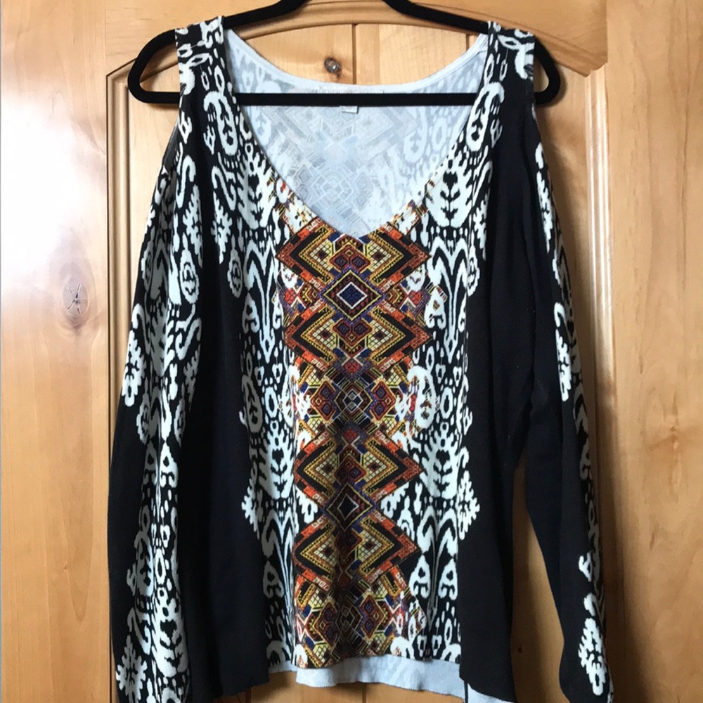 Boston proper cold shoulder sweater